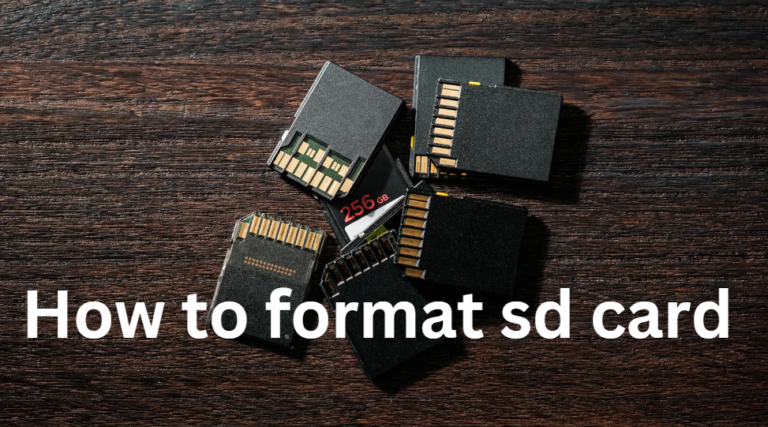 How to Format an SD Card