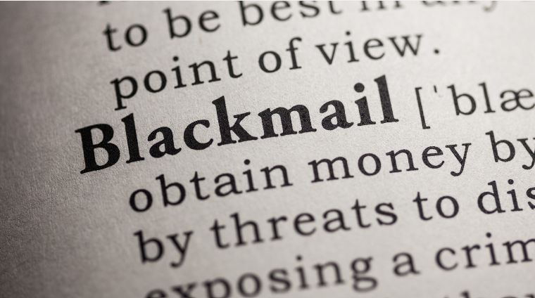 how to get rid of blackmailers