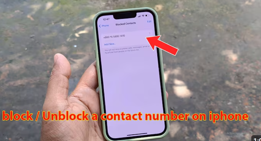 how to unblock a number