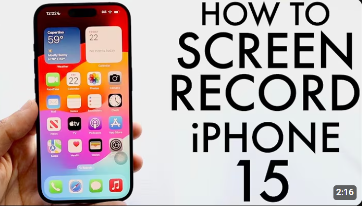 How to Screen Record On Iphone